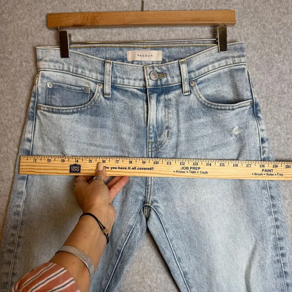 PACSUN Jeans Men’s 28 30 Athletic Slim Distressed Fade Grunge Casual Denim Punk